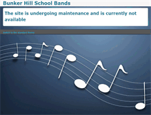 Tablet Screenshot of bunkerhillbands.com